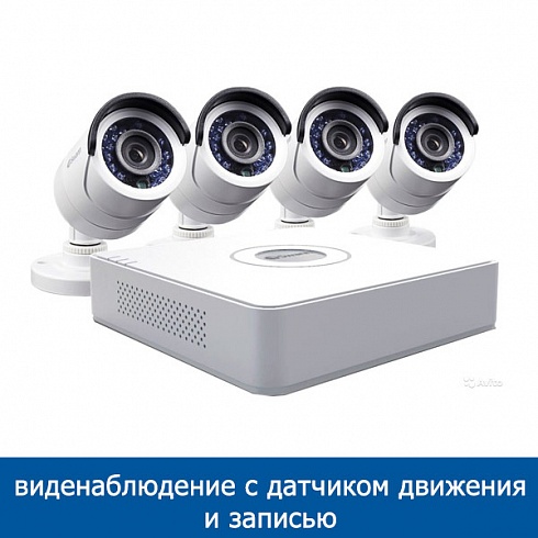 Видеонаблюдение с датчиком движения и записью